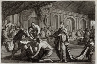 Bible de Royaumont, Nouveau Testament : Robe nuptiale. Parabole d