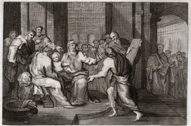 Bible de Royaumont, Nouveau Testament : Circoncision de Jésus-Christ. Illustration de 1811.