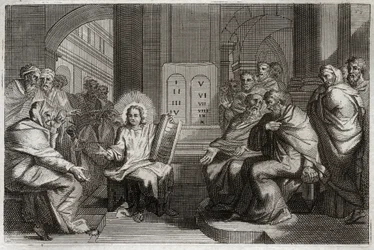 Bible de Royaumont, Nouveau Testament : Jésus dans le Temple parmi les docteurs