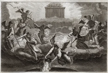 Bible de Royaumont, Nouveau Testament : Sept anges sonnant les trompettes de l
