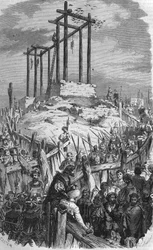 Samblançay mort, pendu en 1527.