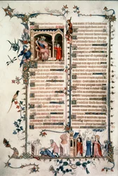 Saul menaçant David, Caïn tuant Abel, Allégories de l