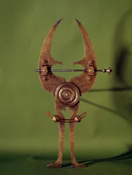 Instrument de mesure scientifique : un compas du 16ème siècle. Arts décoratifs, Paris