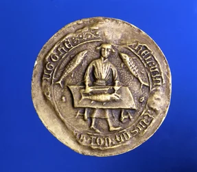 Sceau de la Corporation des Flandres. XVe siècle. Paris. Archives nationales.