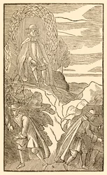 Doivent-ils qui commencent mal finir correctement? de The Pilgrims Progress From This World, To That Which Is To Come par John Bunyan (1628-1688) Le chrétien grimpe la colline de la difficulté en connaissant le bon chemin