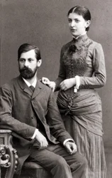 Sigmund Freud et son épouse Martha Bernays en juin 1885.