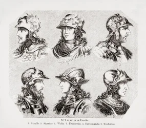 Six rois wisigoths d