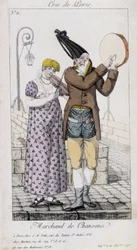 Marchands de chansons - gravure