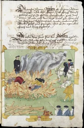 Sorcières - Le bûcher de trois sorcières à Baden le 4 novembre