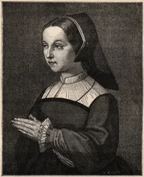 Portrait de Sainte Jeanne-Françoise de Chantal (Jeanne Françoise Frémyot, Baronne de Rabutin de Chantal) (1572-1641)