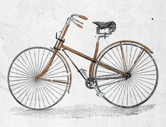 Modèle de bicyclette à corps droit