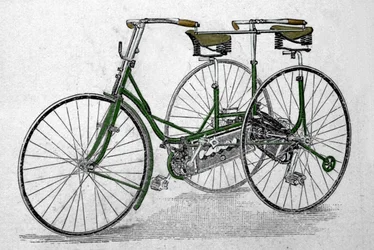 Modèle de tricycle tandem