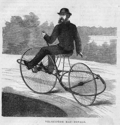 Le vélocipède américain Mac-Donald. 1869