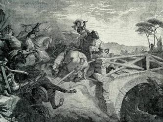 La bataille de Garigliano entre Français et Espagnols pendant la Troisième Guerre d
