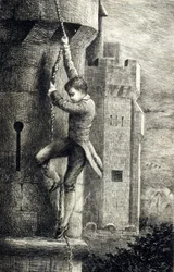 La Chartreuse de Parme de Stendhal. Gravure du 19ème siècle