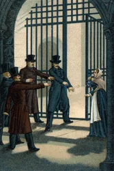 Les quatre sergents (Bories, Pomier, Raoulx et Goudin) de La Rochelle accusés sous la Restauration de vouloir renverser la monarchie et guillotinés en 1822. Leur crime est d