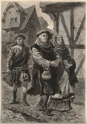 Le Gantier accompagnant sa fille à l