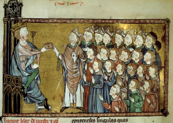 Le roi de France Louis X le Hutin (1289-1316) remet la Charte aux Normands le 19/03/1315, accordant plus d