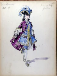La Dame de Pique : opéra composé en 1890 par Piotr ou Petr Ilitch Tchaïkovski (ou Tchaïkovsky)