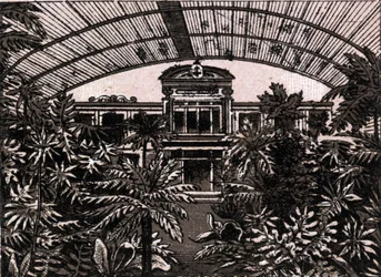 Le Palmengarten à Francfort, Allemagne, dans "Le monde illustré 168 vues" Non daté (fin XIXe siècle)
