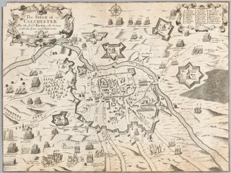 Le siège de Colchester par le Lord Fairfax, tel qu