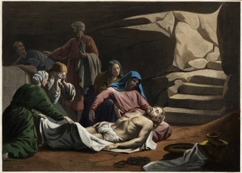 Le tombeau du Christ. Gravure anonyme du milieu du 19ème siècle