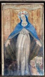 La Vierge, panneau central du triptyque