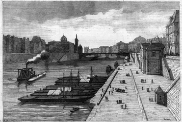 La promenade des pommes sur le quai de l