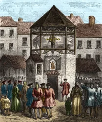 Le livre « La dîme royale » de Sébastien Le Prestre, marquis de Vauban, fut mis au pilori après son interdiction en 1707.