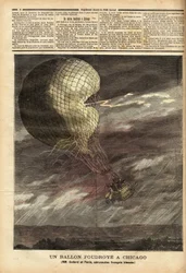 Le ballon captif des Messieurs Godard et Panis, victime d