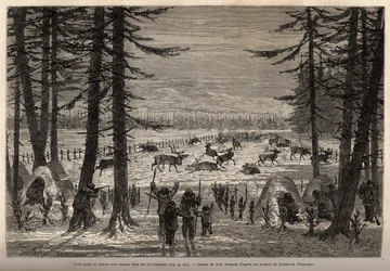 La chasse au renne dans le Co-Yukon