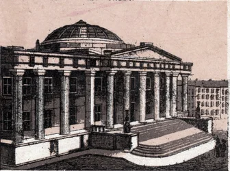 La douane à New York aux États-Unis dans « Le Monde Illustré 168 vues» Non daté (fin du XIXe siècle)
