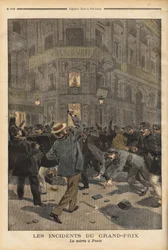 La bagarre générale continue dans les rues de Paris la nuit, réunissant les anarchistes qui pensaient être protégés par les paroles du ministre de l