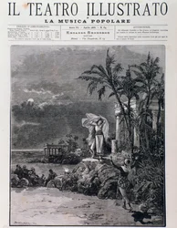 La dernière scène des Pêcheurs de perles, acte I, opéra de Georges Bizet