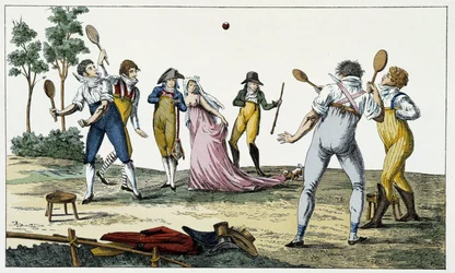 La longue paume - gravure, début 19e siècle