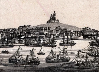Le vieux port de Marseille dans "Le monde illustré 168 vues" Non daté (fin XIXe siècle)