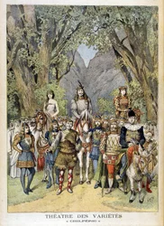 La pièce « Chilpéric » au théâtre des Variétés à Paris.