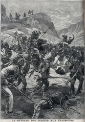 La révolte des Indiens Peaux-Rouges du nord du Minnesota aux États-Unis en 1898