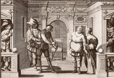 La troupe royale de la Comédie italienne au théâtre de l