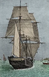 Le navire « Beagle » (expédition à laquelle Darwin a participé en tant que naturaliste)