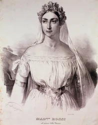 La chanteuse Mademoiselle Rossi dans l