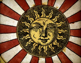 Le soleil - dans "Astronomicon caesarum", traité du XVIe siècle