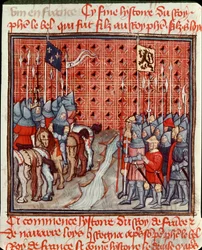 Les armes de Philippe IV le Bel (1268-1314) sur la rive d