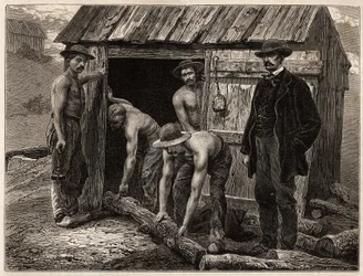 Les travailleurs du bois de la mine de Montchanin