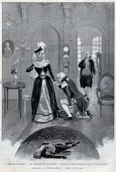 Théâtre illustré - « Le collier de la Reine » (Affaire) drame de Pierre Decourcelle par Alexandre Dumas père - « Le collier de la Reine » pièce en 5 actes et 13 tableaux, Paris, 31 janvier 1895, Théâtre de la Porte-Saint-Martin
