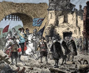 Bernard de Saxe-Weimar (1604-1639) victorieux à Breisach (Allemagne) - Bernhard de Weimar entrant à Breisach