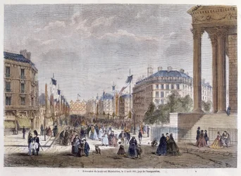 Transformations de Paris sous le Second Empire, Paris Haussmannien. Inauguration du Boulevard Malesherbes (travaux Haussmann)