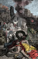 Cheval de Troie - Guerre de Troie : le cheval de bois entre dans la ville fortifiée