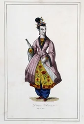 Une Chinoise - dans «Les peuples de la terre» par Père Paul Jonhanneaud, Librairie des Bons livres