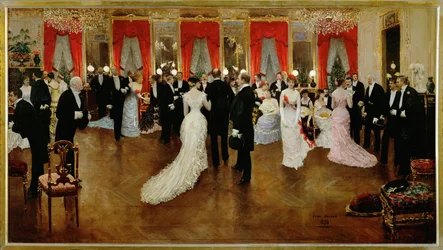 Une soiree (peinture sur toile)